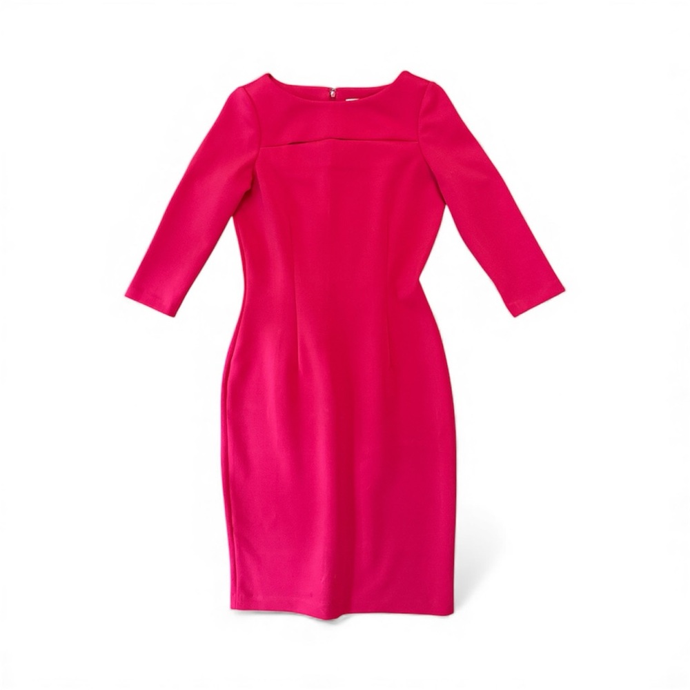 Calvin Klein Vibrant Pink Long Sleeve Dress